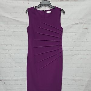 Calvin Klein Rich Purple Midi Dress